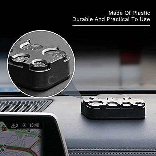 Dispensador de Monedas en Euros, Organizador de Monedas en Euros de Peso Ligero, Plástico Fácil de Usar para Almacenamiento de Monedas para Accesorios de Coche