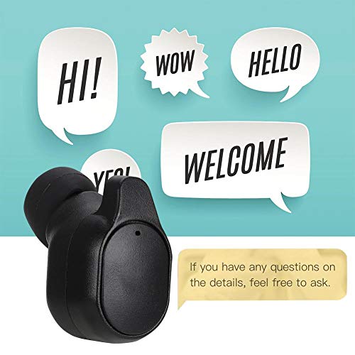 Dispositivo de Traducción Inteligente - Auriculares Inalámbricos Bluetooth 5.0 de Un Solo Oído - Auriculares de Traducción Instantánea - Traducción de 33 Idiomas - Mini Ligero, Con Caja de Carga