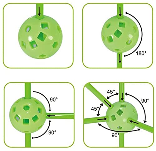 DIY Forts - Juego de construcción de varillas, para niños, pequeño kit de construcción de niños para construir, juguete de construcción DIY 66 artículos, tienda de campaña + fluorescencia