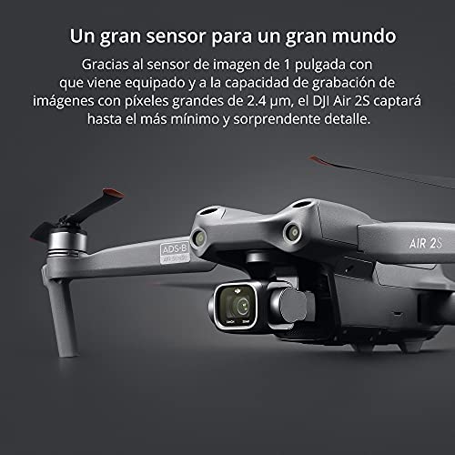 DJI Air 2S Worry-Free Fly More Combo Drone Quadcopter, Gimbal a 3 Assi con Fotocamera, Video 5.4K, Sensore CMOS 1”, MasterShots, Offre Due Sostituzioni in un Anno, Copre Diversi Tipi di Incidenti