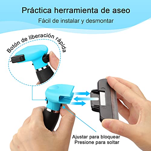 Docatgo Cepillo para Perros Pelo Corto Largo Cepillos Gatos Carda Peine Rascador Quita Nudos Pelos Mascotas Limpiar Medianas Grandes Reduce Limpia Eficazmente La Caida hasta 95%