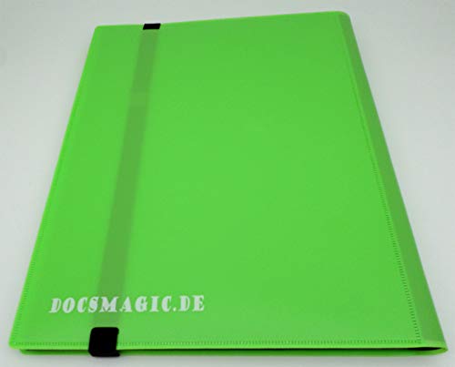 docsmagic.de Pro-Player 9-Pocket Album Light Green - 360 Card Binder - MTG - PKM - YGO - Álbum para Tarjetas Verde Claro