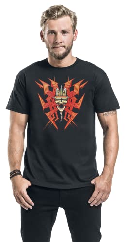 Doom Eternal - Mask Hombre Camiseta Negro L, 100% algodón, Regular