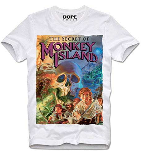 DOPEHOUSE T-Shirt Camiseta The Secret of Monkey Island Amiga Commodore C64 Game Gamer Atari Cult L