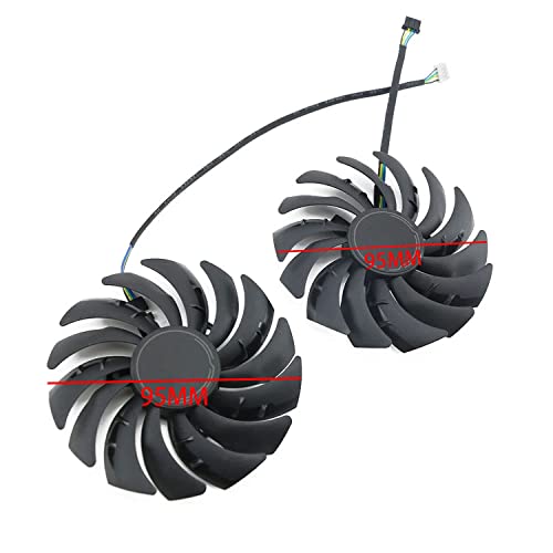 Dotodo PLD10010S12HH 95mm DC12V 0.40A RTX3060 RTX3070 VGA Reemplazar ventilador de gráficos Cooler para MSI RTX 3070 3060 3060Ti VENTUS 2X OC ventilador de refrigeración de tarjeta gráfica (Fan-AB)