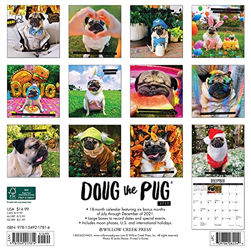 Doug the Pug 2022 Wall Calendar