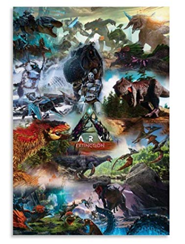DPFRY Cuadro En Lienzo Ark Survival Evolution Extinction Xbox Canvas Art Poster E Impresión Y Cuadro De Pared Decoración De Dormitorio Familiar Posters Kz1070Xw 40X60Cm Sin Marco