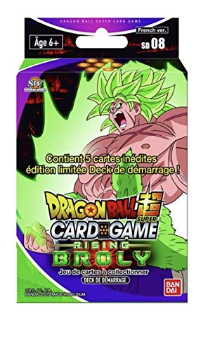 Dragon Ball Super Card Game- Deck de Inicio de 51 Cartas Rising Broly, versión Francesa SD08, 0, 0