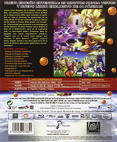 Dragon Ball Z Battle Of Gods. Blu-Ray - Edición Extendida Coleccionista. [Blu-ray]