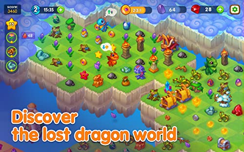 Dragon Magic - Fun Merge Games With Dragons & Magical Creatures: Upgrade All Monsters in Your Merging World & Egg Evolution Puzzle Game Free and New App