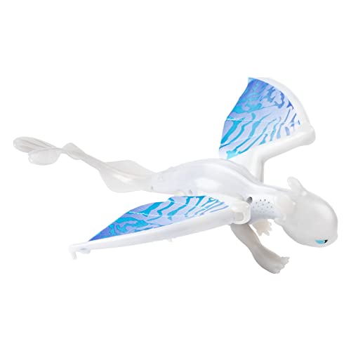 Dreamworks Dragons Lightfury Deluxe Dragon con Luces y Sonidos, para niños de 4 años en adelante