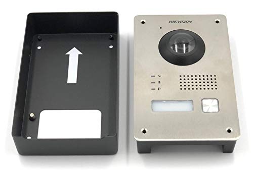 DS Hikvision - Kit de videoportero Mono de 2 Hilos, Monitor Blanco de 7 Pulgadas, Llamada en Pantalla y Smartphone, Ampliable a 9 Dispositivos