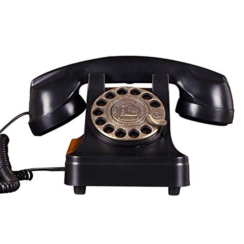 DSDD Teléfono Fijo Antiguo de Lujo de Gama Alta Teléfono Fijo Retro con Cable para el Hotel casero