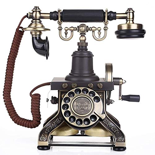 DSDD Teléfono Fijo Antiguo de Lujo de Gama Alta Teléfono Fijo Retro con Cable para el Hotel casero