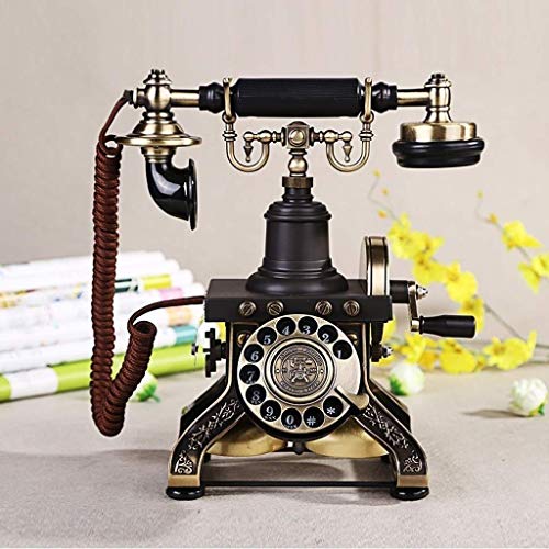 DSDD Teléfono teléfono Fijo Antiguo de Gama Alta de Lujo para el hogar Retro teléfono Fijo con Cable para la decoración del hogar del Hotel en casa