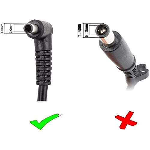 DTK 19.5V 3.33A 65W Cargadores y adaptadores para portátiles y netbooks para HP Cargadore Portátile Netbook Ordenador Computadora AC Laptop Adaptador Cargador Connector【4.5 * 3.0mm】