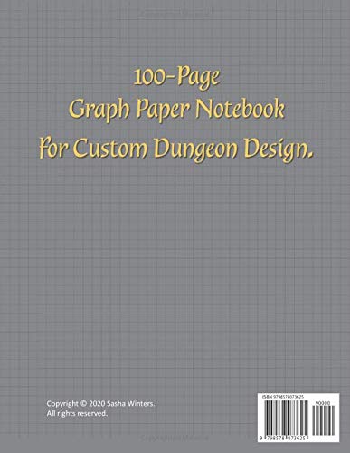 Dungeon Master D&D Journal: Dungeon and Dragons Graph Paper Notebook for Dungeon and Dragons Map Making | Large 8.5” x 11” Notebook for 1 and 2 page ... Black and Gold Dragon Cover | Dungeon Masters