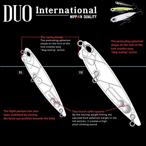 DUO Ultimate Topwater Señuelo Realis PENCIL 110