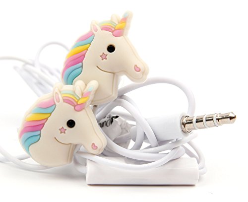 DURAGADGET Auriculares estéreo con diseño de Unicornio Arcoiris para Smartphone BQ Aquaris X5 Cyanogen Edition, Aquaris U Lite, Aquaris U Plus, Aquaris U, Aquaris X5 Plus, Aquiaris M5