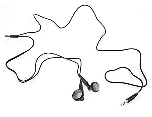DURAGADGET Auriculares estéreo in Ear en Color Negro para Smartphone BQ Aquaris X5 Cyanogen Edition, Aquaris U Lite, Aquaris U Plus, Aquaris U, Aquaris X5 Plus, Aquiaris M5