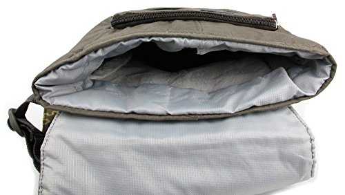 DURAGADGET Bolso con Bandolera Verde con Mapamundi para Portátil Medion Erazer P7651 (MD 60811) - con Múltiples Bolsillos