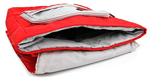 DURAGADGET Bolso Rojo con Print Floral para Portátil Medion Erazer P6605 - con Múltiples Bolsillos Y Asa De Hombro Ajustable