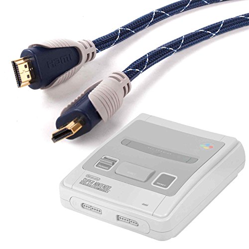 DURAGADGET Cable HDMI De Audio Y Vídeo para Super Nintendo - Consola Super NES Classic Mini - 1.4m - Conexiones Chapadas En Oro HD