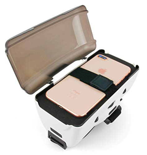 DURAGADGET Gafas de Realidad Virtual VR Ajustables en Color Negro Compatible con Smartphones Lenovo K10 Plus, Realme X2 + Gamuza limpiadora.