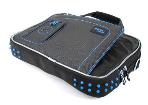 DURAGADGET Maletín con Diseño Innovador para la Tablet BQ Aquaris M10 Ubuntu Edition 10.1" | HD | Full HD - En Color Negro Y Azul