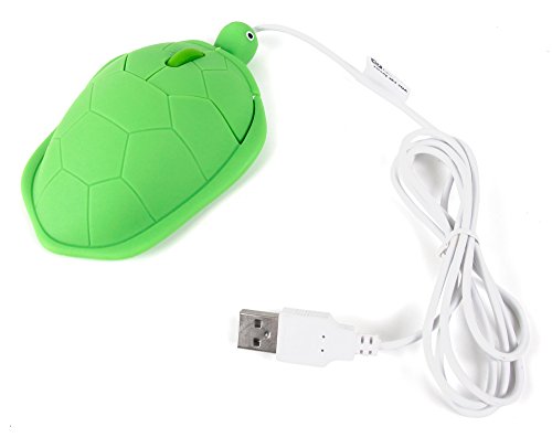 DURAGADGET Ratón con Forma De Tortuga para Portátil HP OMEN 15-ce016ns, ASUS FX504GE-DM198T, ASUS FX504GD-DM473, ASUS VivoBook S14 S406UA-BV121T - con Conexión USB - Ideal para Sus Hijos