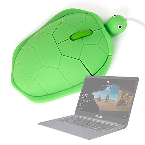 DURAGADGET Ratón con Forma De Tortuga para Portátil HP OMEN 15-ce016ns, ASUS FX504GE-DM198T, ASUS FX504GD-DM473, ASUS VivoBook S14 S406UA-BV121T - con Conexión USB - Ideal para Sus Hijos