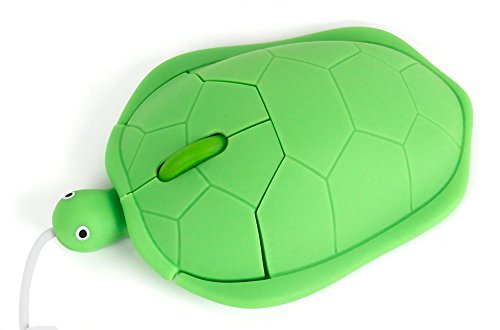DURAGADGET Ratón con Forma De Tortuga para Portátil HP OMEN 15-ce016ns, ASUS FX504GE-DM198T, ASUS FX504GD-DM473, ASUS VivoBook S14 S406UA-BV121T - con Conexión USB - Ideal para Sus Hijos