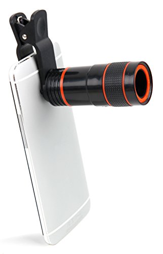 DURAGADGET Zoom, Objetivo, Lente, telescopio para Smartphone BQ Aquaris X5 Cyanogen Edition, Aquaris U Lite, Aquaris U Plus, Aquaris U, Aquaris X5 Plus, Aquiaris M5. Incluye Gamuza de Limpieza.