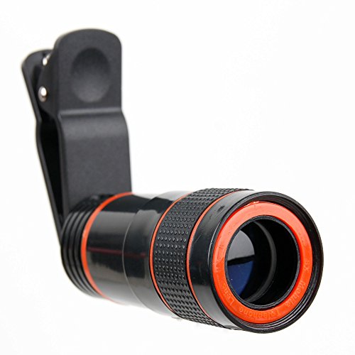 DURAGADGET Zoom, Objetivo, Lente, telescopio para Smartphone BQ Aquaris X5 Cyanogen Edition, Aquaris U Lite, Aquaris U Plus, Aquaris U, Aquaris X5 Plus, Aquiaris M5. Incluye Gamuza de Limpieza.