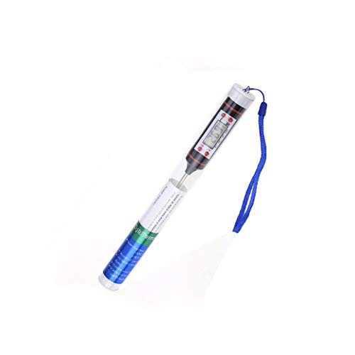 DXIA Termómetro de Cocina de Lectura Instantánea, Termómetro Digital de Cocina, Sonda Súper Larga, Termometro Alimentos con Pantalla LCD, Para Cocina, BBQ, Comida, Pavo, Caramelo, Leche, Agua de Baño