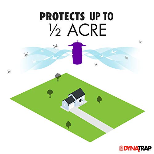 Dynatrap DT1050 - Trampa para mosquitos de medio acre, 3 libras, color negro