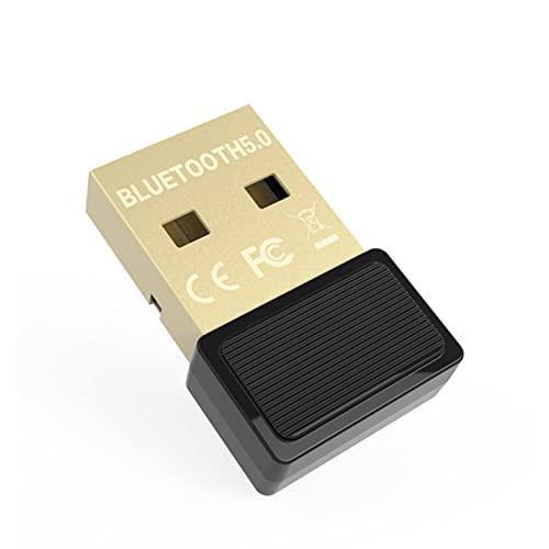 EasyULT Adaptador Bluetooth 5.0, USB2.0 Dongle Bluetooth Transmisor y Receptor Inalámbrica para PC, Portatil, Auriculares, Altavoz, Ratón, Teclado, Compatible con Windows 7/8/8.1/10