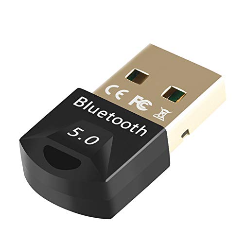 EasyULT Adaptador USB de Bluetooth 5.0, Bluetooth USB Dongle Transmisor y Receptor para PC con Windows XP/7/8/8.1/10/Vista, Plug and Play