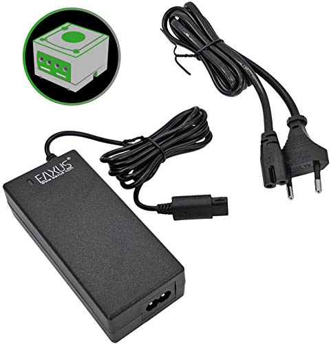 Eaxus® Fuente de alimentación adecuada para Nintendo GameCube NGC ⚡ - Cable de alimentación de 2,40 metros / adaptador de CA