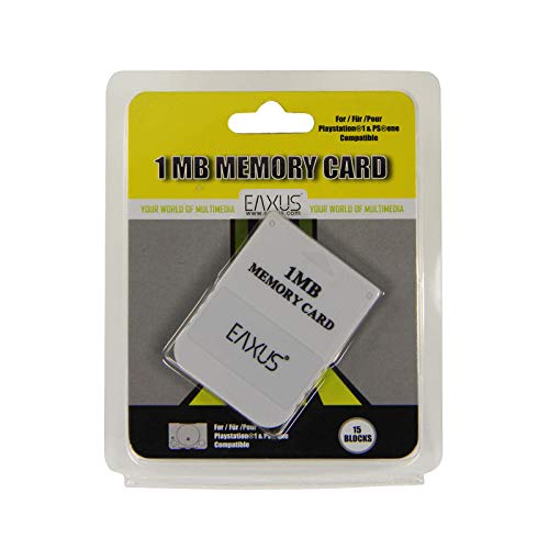 Eaxus®️ Tarjeta de memoria para tu PlayStation 1 / PSOne / PSX