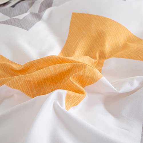 ED-Lumos Funda nórdica Microfibra Juego de Ropa de Cama 4 Piezas para Cama 135-150cm Funda de Edredón 240x220cm Sábana encimera 230x250cm Funda de Almohada 48x74cm Poliéster Multicolor líneas