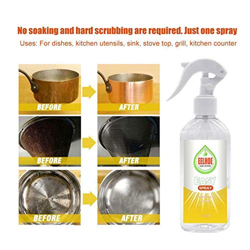 EDCV Kitchen All-Purpose Bubble Cleaner, Professional Kitchen Cleaner Spray, Kitchen Grease Cleaner, Multi-Purpose Foam Cleaner (C)