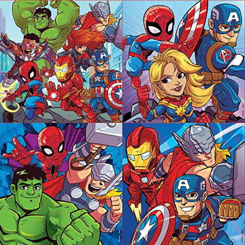 Educa - Marvel Super Heroe Adventures Conjunto de Puzzles Progresivos, Multicolor (18647)