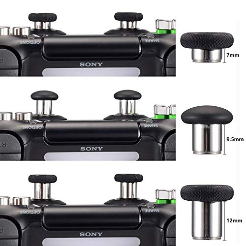 EEEKit Paquete de 6 Palancas de Control de reemplazo de Barras de Control Negras Palanca de Mando del Pulgar para Playstation 4 Controlador PS4 / Controlador Xbox One Elite/Control Pro Switch