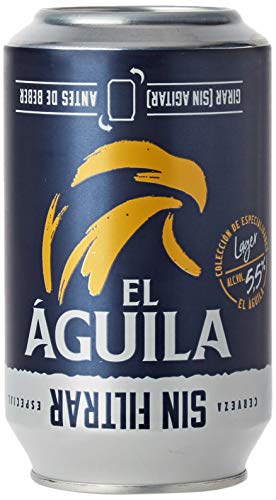 El Aguila Cerveza Especial sin Filtrar, Paquete de 24 x 330ml