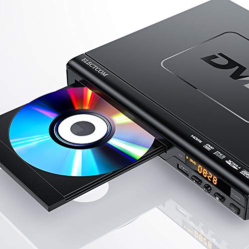 ELECTCOM - Reproductor de DVD para televisión con HDMI, para Smart TV, reproductor de DVD USB