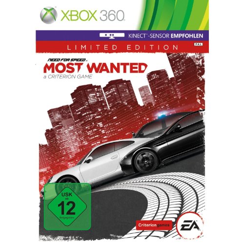 Electronic Arts Need for Speed: Most Wanted Limited Edition, Xbox 360 Xbox 360 Alemán, Inglés vídeo - Juego (Xbox 360, Xbox 360, Racing, Modo multijugador, E10 + (Everyone 10 +))