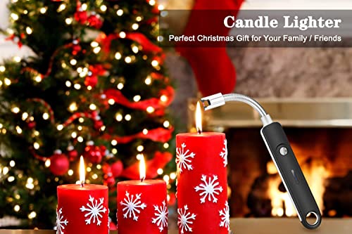 Eletorot Encendedores para Velas, Mechero Electrico Cocina USB Rechargeable a Prueba de Viento Arco Flexible Mecheros para Cocina de Gas, Velas Aromáticas, Chimenea, Barbacoa