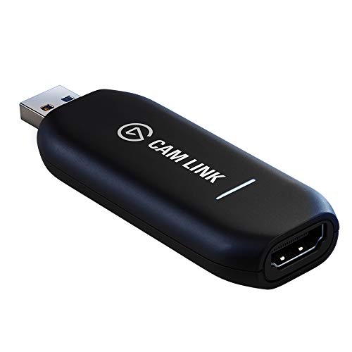 Elgato CAM Link 4K – Stream y grabación de Fotos réflex, vídeo o Deportivas a 1080p-60fps/4K-30fps, USB3.0 + Amazon Basics - Cable Adaptador Mini HDMI (Tipo C) a HDMI (Tipo A), Negro