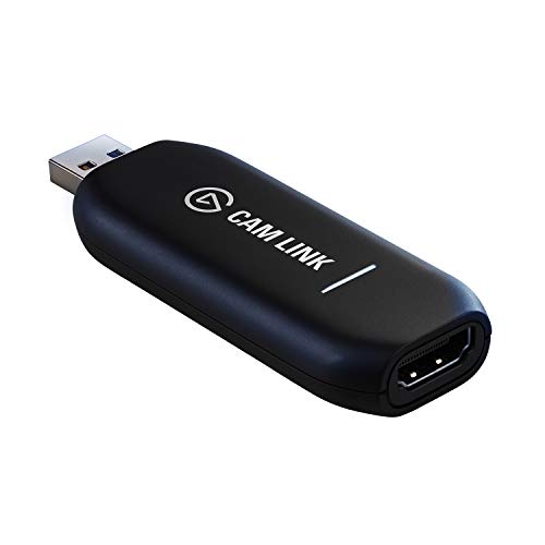 Elgato CAM Link 4K – Stream y grabación de Fotos réflex, vídeo o Deportivas a 1080p-60fps/4K-30fps, USB3.0 + Amazon Basics - Cable Adaptador Mini HDMI (Tipo C) a HDMI (Tipo A), Negro